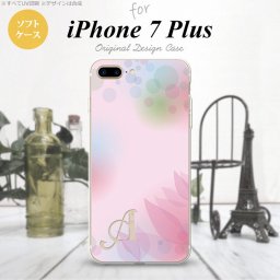 【iPhone7plus】【スマホケース/スマホカバー】【アイフォン7plus】iPhone7plus スマホケース カバー アイフォン7plus ソフトケース イニシャル ぼかし模様 ピンク nk-i7plus-tp1593ini【メール便送料無料】