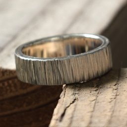 シグれのリング(中) メンズ レディース ハンドメイド オーダー シルバー 槌目 シンプル 上品 おしゃれ 指輪 Silver 950 マモる ごつめ ゴツめ 手作り 手づくり ダイヤモンド