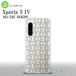Xperia 5 IV Xperia5 IV スマホケース 背面ケース ハードケース パズル 透明 黒 2022年 10月発売 nk-xp54-1214