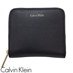 Calvin Klein カルバンクライン コンパクト財布 ミニ財布 ラウンドZIP LV04F1120G 332 ユニセックス ブラック 海外正規品 無料ラッピング可
