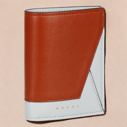 マルニ 二つ折り財布 メンズ レディース ブランド MARNI PFMO0055U1-P2644 ラストブラウン/クラウドブルー