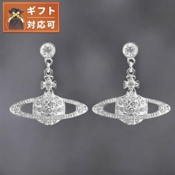ヴィヴィアンウエストウッド VIVIENNE WESTWOOD オーブ ピアス レディース 62020025-W110 (62020025-02P116-CN) ミニバスリーフドロップ MINI バスレリーフ BAS RELIEF DRO シルバー