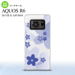 SH-51B AQUOS R6 AQUOS R6 スマホケース ハードケース 花柄 サクラ B 青 メンズ レディース nk-r6-059