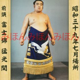 富士錦猛光関　優勝ミニ額 大相撲ミニ額 大相撲優勝額　昭和３９年７月場所 優勝 前頭 富士錦猛光関 ※受注生産品のため、ご注文後はいかなる理由でも返品、返金はできません