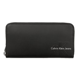 カルバンクラインジーンズ Calvin Klein Jeans CK ラウンドファスナー 長財布 ブラック 黒 おしゃれ メンズ レディース 財布 長財布メンズ カード大容量 使いやすい 本革 大容量 ブランド 革 新品 ファスナー 20代 30代 40代 50代 小銭入れ ウォレット 仕分け ブランド