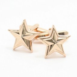 艶やかピンクゴールド×星型 スター カフス カフスボタン カフリンクス cufflinks cuffs メンズ 男性 結婚式 ユニーク おもしろ 面白 面白い ゴールド スーツアクセサリー専門店 父の日 ギフトにも ブライダル 披露宴 二次会 お呼ばれ パーティー おしゃれ カフスマニア