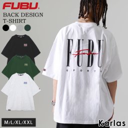 FUBU フブ Tシャツ トップス 半袖 メンズ レディース ブランド ロゴ クルーネック コットン 綿100 オーバーサイズ ティーシャツ アメカジ ユニセックス 男女兼用  ストリート系 ヒップホップ hiphop B系 カジュアル 2024ss karlas