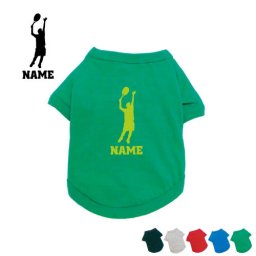 テニス3  名入れドッグTシャツ ドッグウェア 小型犬 中型犬 大型犬 ラケット　ボール　シングルス　ダブルス【city】