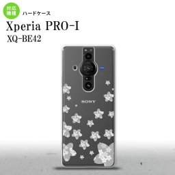 XperiaPRO-I Xperia PRO-I スマホケース 背面ケース ハードケース 花柄 サクラ D クリア グレー 背面カバー android nk-xproi-187