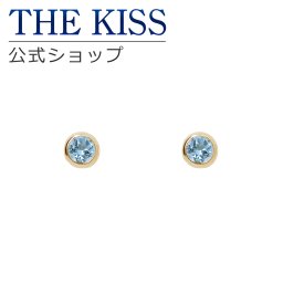 【ラッピング無料】THE KISS 公式ショップ K10 イエローゴールド ピアス ブルートパーズ 誕生石 ピアス レディースジュエリー・アクセサリー ジュエリーブランド THEKISS レディースピアス プレゼント IS0949AQ アニバーサリー