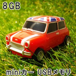 usbメモリ 8gb USBメモリ 8GB ミニ クーパー ユニオンジャック レッド おしゃれ かわいい mini 車 ミニカー カーグッズ 面白い 写真 画像 動画 音楽 データ保存 雑貨 プレゼント 北海道 沖縄 離島 送料無料