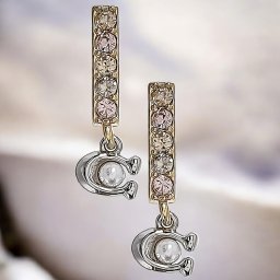 コーチ ピアス レディース ブランド COACH CL142 ゴールド/シルバー