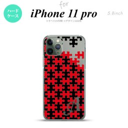 iPhone11Pro iPhone11 Pro スマホケース ハードケース パズル 黒 赤 +アルファベット メンズ レディース nk-i11p-1204i
