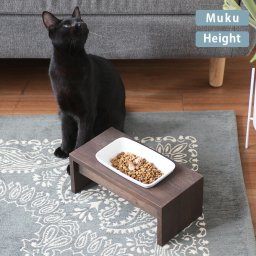 REPLUS リプラス Saraneko Muku サラネコ ムク ハイト 【ラッピング対応】 【メッセージカード対応】  猫用 フードボウル ペット ごはん皿 食器 台付き 食べやすい スタンド 食器洗浄機対応 電子レンジ対応   