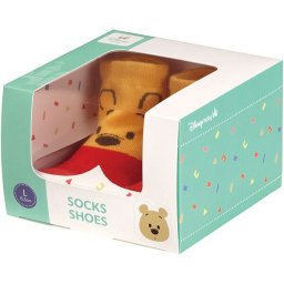 【ギフト対応無料】くまのプーさん ソックスシューズ L (13.3cm) ギフトボックス入り スケーター 出産祝い 赤ちゃん お誕生日 0歳 1歳 ファーストシューズ ベビー靴下 ※送料無料(北海道・沖縄は除く)