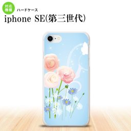 iPhoneSE 3 iPhoneSE 3 スマホケース ハードケース 花柄 ミックス C 青 メンズ レディース nk-ise3-281