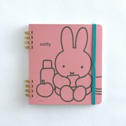 ミッフィー miffy リングノート・スクエア 文房具 メモ帳 ピンク 日本製