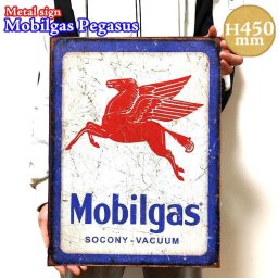 モービル ブリキ看板 おしゃれ ペガサス かっこいい MOBIL メタルサイン ガレージ アンティーク 雑貨 アメリカン Mobilgas Pegasus 壁飾り ディスプレイ インテリア カフェ 店舗 バー