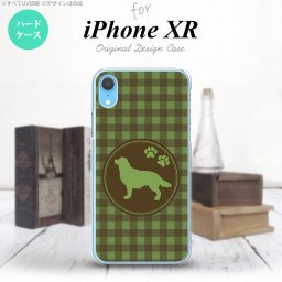 iPhoneXR iPhone XR スマホケース ハードケース 犬 ゴールデン レトリバー 緑 メンズ レディース nk-ipxr-812