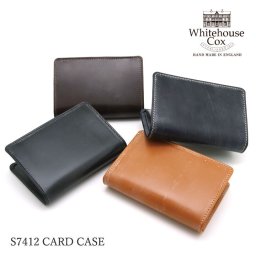 ホワイトハウスコックス カードケース Whitehouse Cox 名刺入れ ブライドルレザー 牛革 メンズ 選べる4色 S7412 【ラッピング無料 誕生日 お祝い プレゼント ギフト 贈り物】 送料無料
