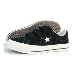 コンバース CONVERSE スニーカー メンズ レディース ローカット ワンスター スエード V-3 ブラック ベルクロ ベルトタイプ ONE STAR SUEDE V-3