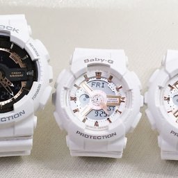カシオ 恋人たちのGショック トリプルウォッチ G-SHOCK BABY-G 3本セット GA-110RG-7AJF BA-110RG-7AJF 電池式 送料無料 国内正規品 記念日 誕生日 プレゼント お揃い ホワイト 白 クリスマス お祝い 結婚 婚約 20代 30代 40代 50代 カップル 夫婦