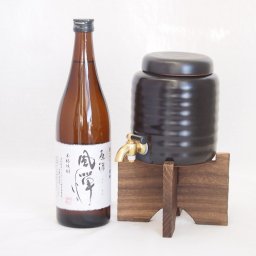 本格焼酎サーバー1000cc(18cm×24cm 1kg)セット吹上焼酎 本格芋焼酎 黒麹使用風憚36° (鹿児島県) 720ml×1本