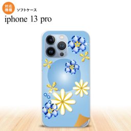 iPhone13 Pro iPhone13Pro ケース ソフトケース 花柄 ミックス E 青 iPhone13Pro専用 nk-i13p-tp308