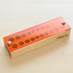 きれいな色が揃った 乳歯ケース 《日付記入用アクリル板付き》 オレンジ【送料無料】