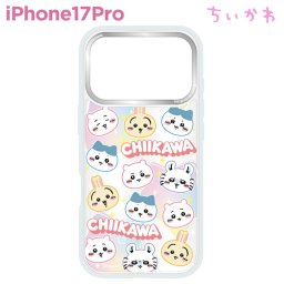 ちいかわ iPhone17Pro ケース クリア ハチワレ うさぎ キャラクター グッズ スマホ カバー カメラフレーム インナーシート付仕様 iPhone 2025 6.3inch ３眼 アイホン アイフォン CameraFrame CK-101A