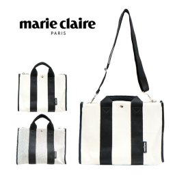marie claire PARIS マリクレール コットン トート 240-102 ショルダー 2WAY バッグ 鞄 カバン かばん 使いやすい 普段使い レディース 人気 オシャレ  シンプル カジュアル ギフト プレゼント ベージュ グレー