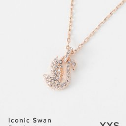 スワロフスキー swarovski 5647555 ネックレス Iconic Swan レディース アクセサリー アイコニック スワン ペンダント ホワイト ローズゴールドトーン プレーティング チェーンネックレス ギフト プレゼント ローズゴールド