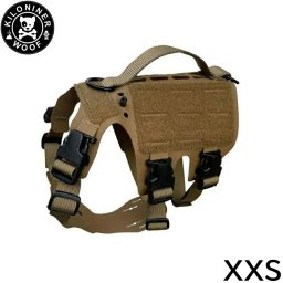 KILONINER キロナイナー M5 Light Vest M5ライトハーネス XXS Coyote 胴輪 ワッペンでカスタマイズ可 小型犬 超小型犬