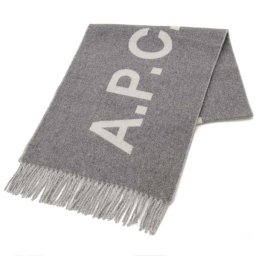 A.P.C　アーペーセー　マフラー　ストール　WOANE M15163　ライトグレー　(PLA)　 echarpe angele　エシャルペ アンジェル　ウール 100%