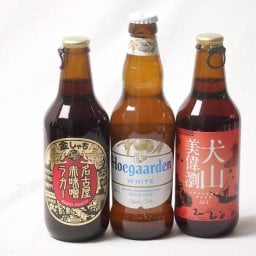 地域が生んだクラフトビール3本セット(金しゃちビール名古屋赤味噌ラガーalc6％(愛知県) 金しゃちビール 犬山美偉瀏アルトalc5％(愛知県) ヒューガルデンホワイトalc5％(韓国)) 330ml×3本