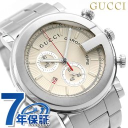 グッチ 時計 メンズ 腕時計 ブランド G-CHRONO G-クロノ ホワイト YA101339