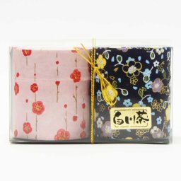 プチギフト　和紙貼缶入り白川茶　2缶セット　ミニ缶