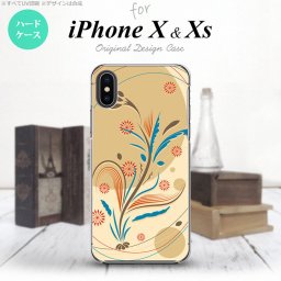 【iPhoneX】【スマホケース/スマホカバー】【アイフォンX】iPhoneX スマホケース カバー アイフォンX 和柄 ベージュ nk-ipx-1228【メール便送料無料】