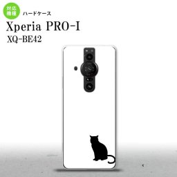 XperiaPRO-I Xperia PRO-I スマホケース 背面ケース ハードケース 猫 影 白 黒 背面カバー android nk-xproi-427