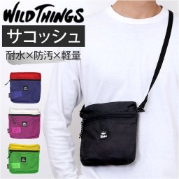 ワイルドシングス バッグ WILD THINGS W-380-3833 通販 ショルダーバッグ ショルダーバック 斜めがけバッグ メンズ レディース コーデュラ ナイロン 撥水 軽量 軽い 小さめ おしゃれ アウトドア キャンプ フェス 男女兼用バッグ