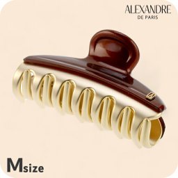 アレクサンドル ドゥ パリ ヘアクリップ レディース ブランド ALEXANDRE DE PARIS ヴァンドームMクリップ ICCM-15571-02-X4 PAIL BROWN