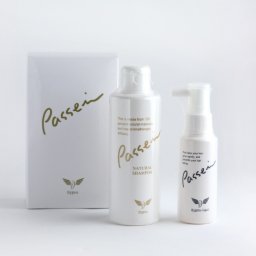 Passei パッセイセット（頭皮用塗布液＋ナチュラルシャンプー）[男女兼用で使える 男性にも女性にもおすすめのヘアケアセット 自然素材と生薬で作られたヘアケア用品 弱酸性] 即納