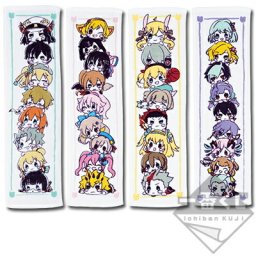 E賞 微力ながら集GOタオル 約70cm/全4種セット/白猫プロジェクト 私立 茶熊学園/新品/一番くじ
