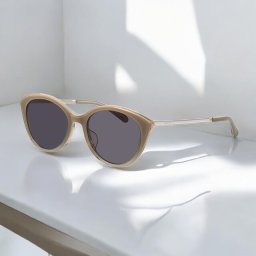 アニエスベー サングラス メンズ レディース ブランド agnes b. プラスチック 51-0004-2 フレームカラー カーキグレーハーフ レンズカラー スモーク 小物