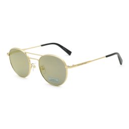 ゼニア ZEGNA サングラス ノーズパッド UVカット アイウェア ティアドロップ EZ0089-D/S 32C 52 メンズ ゴールド+グレーブルー