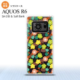 SH-51B AQUOS R6 AQUOS R6 スマホケース ソフトケース 花柄 春 ピンク メンズ レディース nk-r6-tp1705
