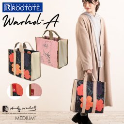 ルートート トートバッグ 通販 キャンバス 大きめ レディース メンズ 通勤 A4 大学生 通学 アート 芸術 MIDIUM ANDY WARHOL アンディー・ウォーホル ROOTOTE RO.ミディアム.Warhol-A