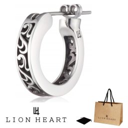 正規品 送料無料 ライオンハート LION HEART フープ シングル ピアス 片耳 01EA0961SJ クロッシングピアス シティポップ CITYPOP For Gift  シルバー925 SV925 メンズ シルバー 男性 ギフト プレゼント おすすめ 誕生日 クリスマス バレンタイン お祝い
