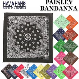 バンダナ HAVAHANK ハバハンク HAV-A-HANK ペイズリー ファッション アウトドア 定番 米国製 TRADITIONAL PAISLEYS 正方形 ハンカチ ペイズリー柄バンダナ made in USA アメリカ製 ペイズリー柄 スカレディースハンカチ TRADITIONAL-PAISLEY HAVAHANKPAISLEY HAV-TR-USE