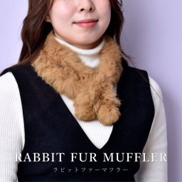 ラビット リアル ファー マフラー レディース 軽い ふわふわ  温か シック 首 柔らか 暖かい やわらかい 送料 ギフト プレゼント